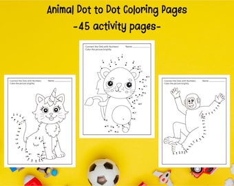 Dot to Dot Malbuch: 45 Aktivitätsseiten zum Malbuch (PDF-Datei)