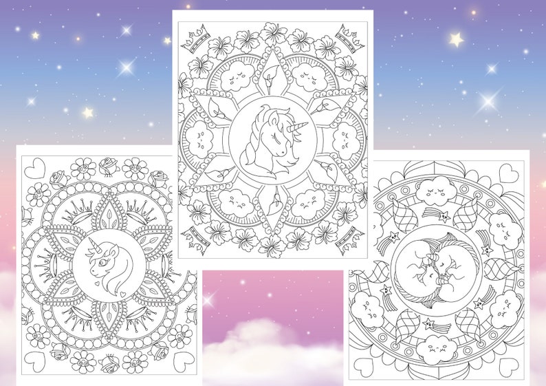 Cute Baby Unicorn Coloring Pages for Kids Boys and Girls Unicorn ...