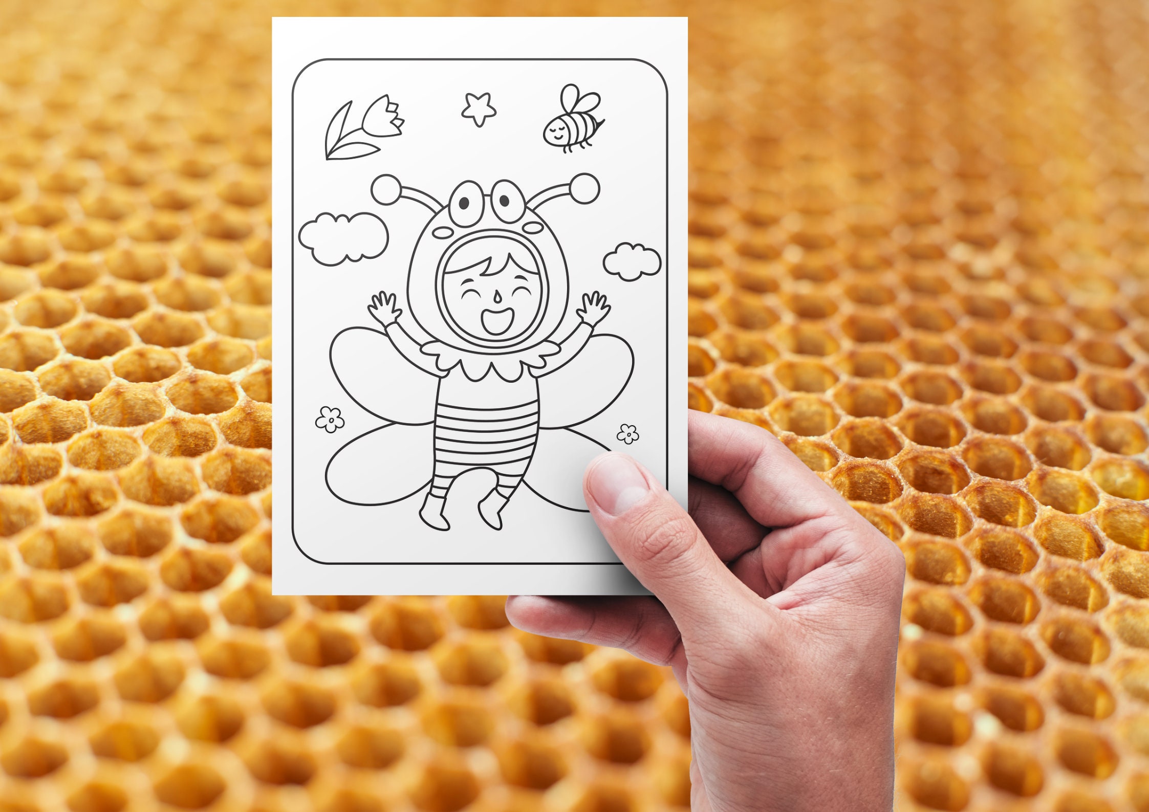 10 Bee Printable Coloring Pages for Kids Boys and Girls - Cute Bees ...