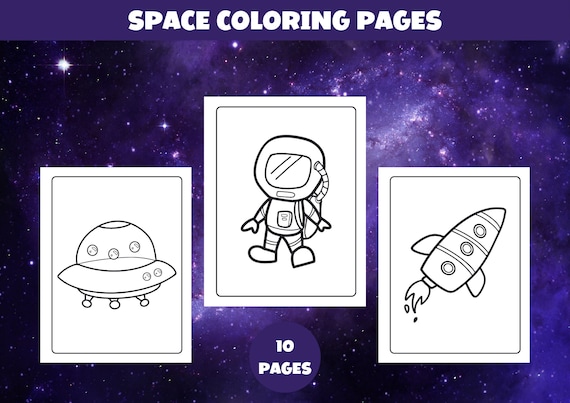 Outer Space Coloring Pages: 10 Printable Designs (PDF Download)