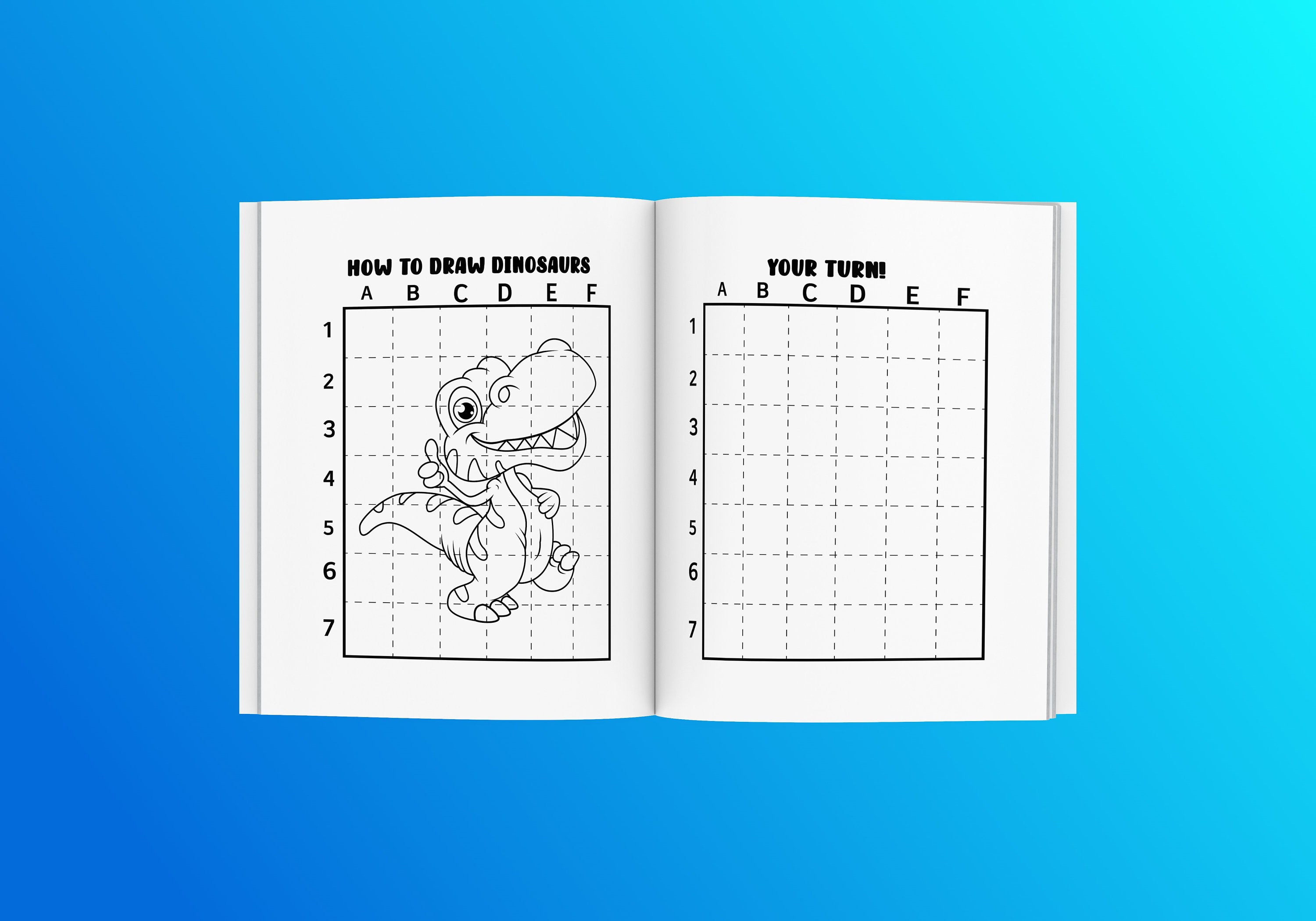 Buch „Wie Man Dinosaurier Zeichnet“ – Schritt-für-Schritt-Anleitung Für Detaillierte Dino-Skizzen