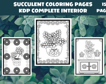 Succulent Plants Coloring Pages: 15 Printable Designs (PDF Download)
