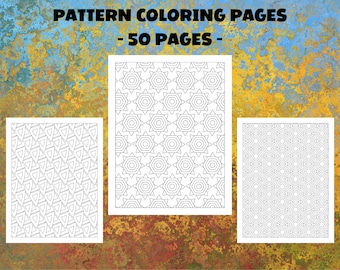 50 Pattern Coloring Pages: Stress Relief Designs (PDF Download)