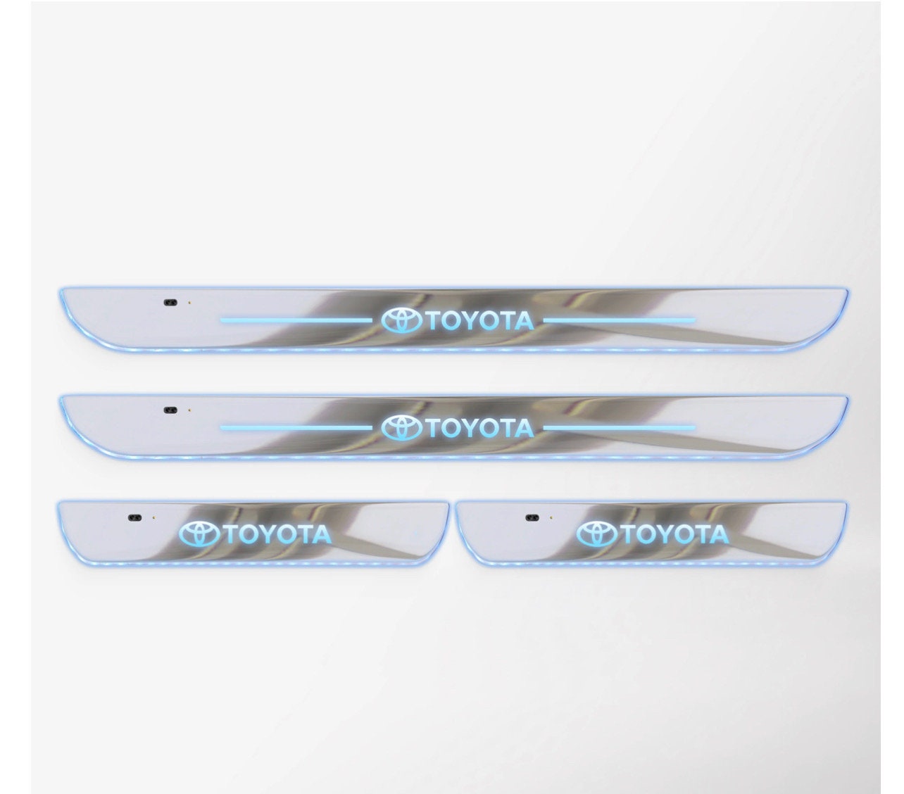 LED Illuminated Scuff Plate 2pcs LED Door Scuff Sill Plate Etsy