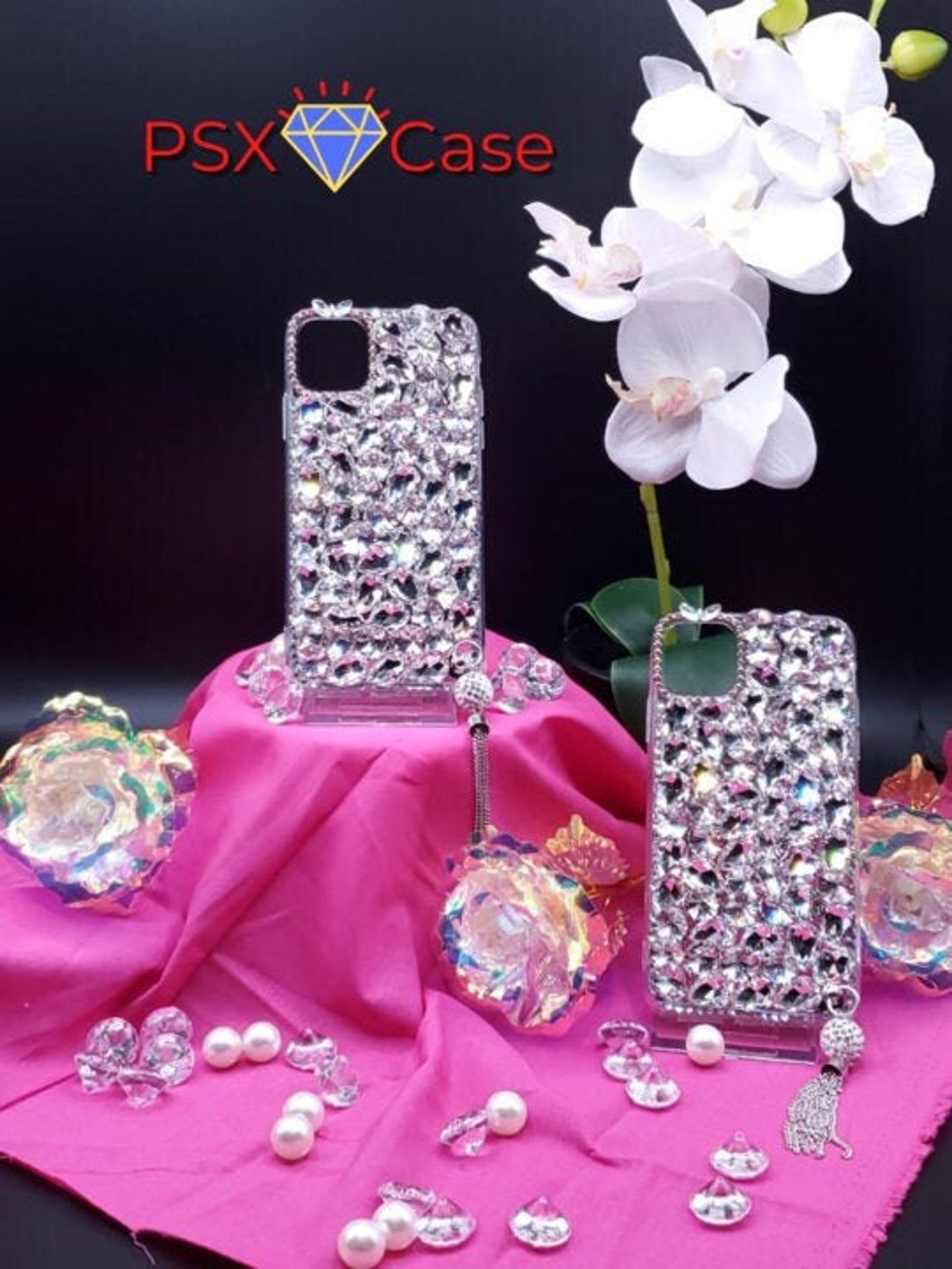 Luxury Phone Case Rhinestone Diamond Iphone 11 Pro Max Etsy