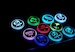 Led Cup Holder Lights | 2 Pieces Car Coaster| Led Lights with 7 Colors | USB Charging with Auto On/Off | LED Interior Atmosphere Lamps 