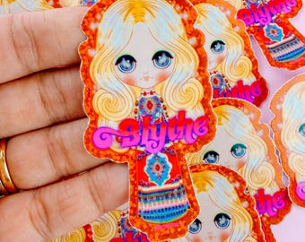 Blythe | Illustrated Vinyl Sticker | Fat Positive Body Positivity Adipositivity Body Neutrality Kitschy Chronically Ill Disabled