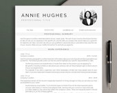 Functional Resume Template with Photo Resume Academic CV Template Word Resume Professional CV Skills Resume Modern CV Minimalist