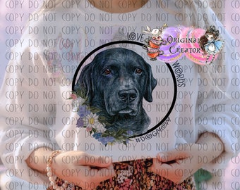 Black Lab With Love Banner Design PNG Artwork Digital File - for ...