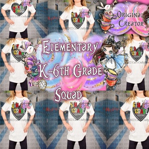 Elementary Grade Squad PNG, Back to School Sublimation, Digital Download, Sublimation Design, Sublimation Shirt Design,Grade PNG, School PNG