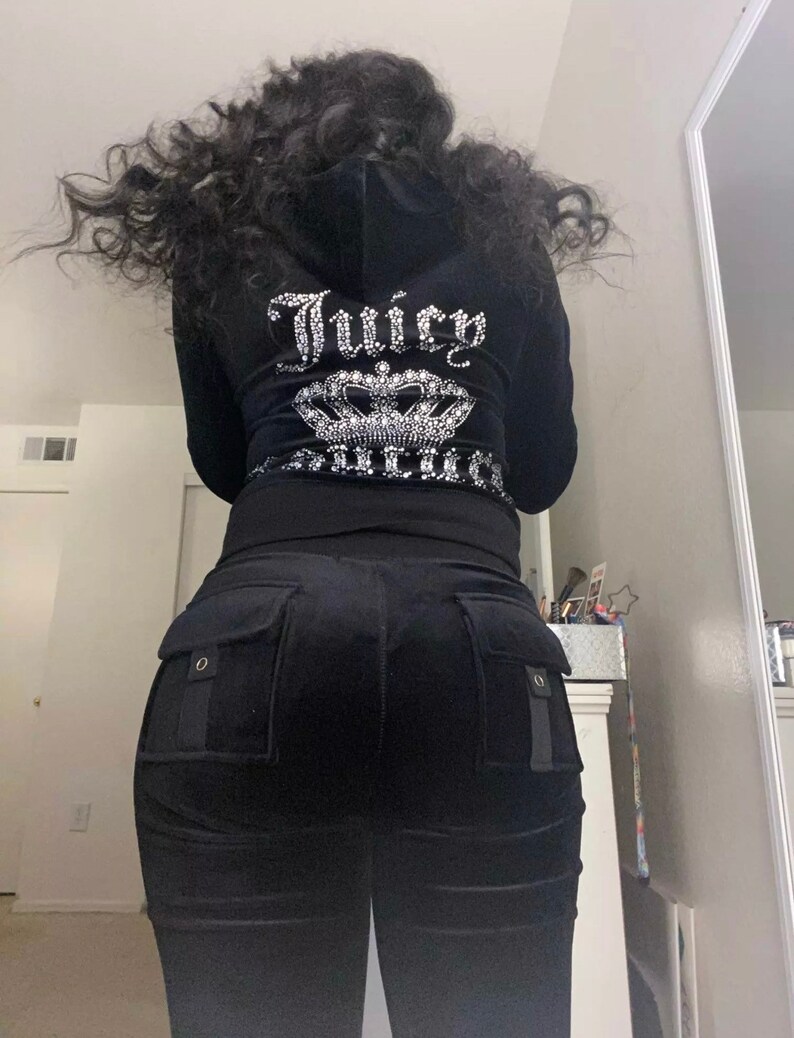 Womens Early 2000s Juicy Velour Velvet Flared Tracksuit Y2k Etsy UK