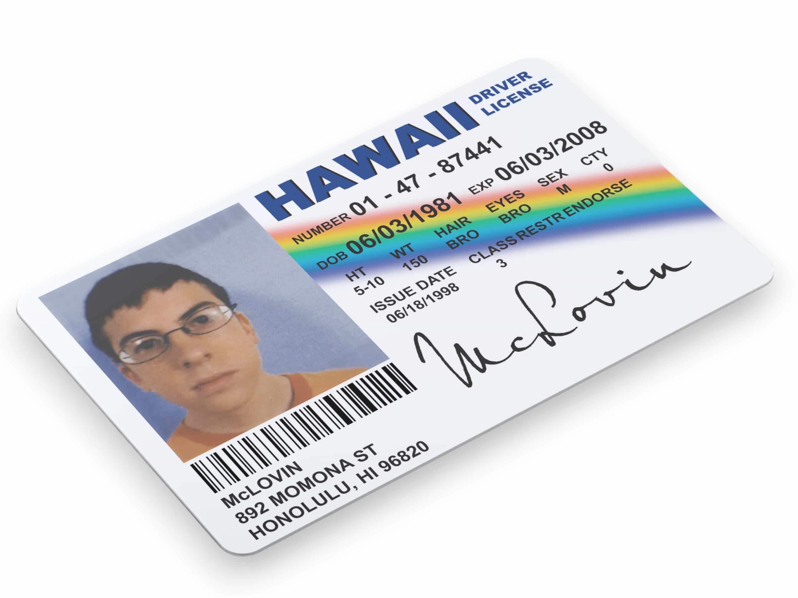 idカード リブ Mclovin ID Card Replica: Superbad Novelty License - Custom Photo
