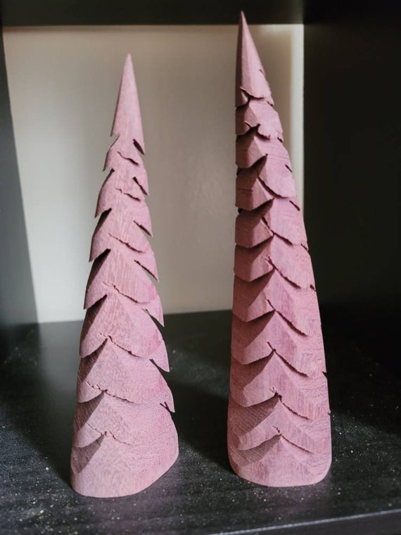 Purple Heart Wood Grandpa's Tiny Trees Etsy