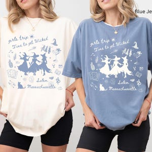 Custom Girls Trip Salem Comfort Colors Shirt Time To Get Wicked Witch Shirt Vintage Halloween Tee Salem Witch Trip Shirt Salem 1692 Shirt