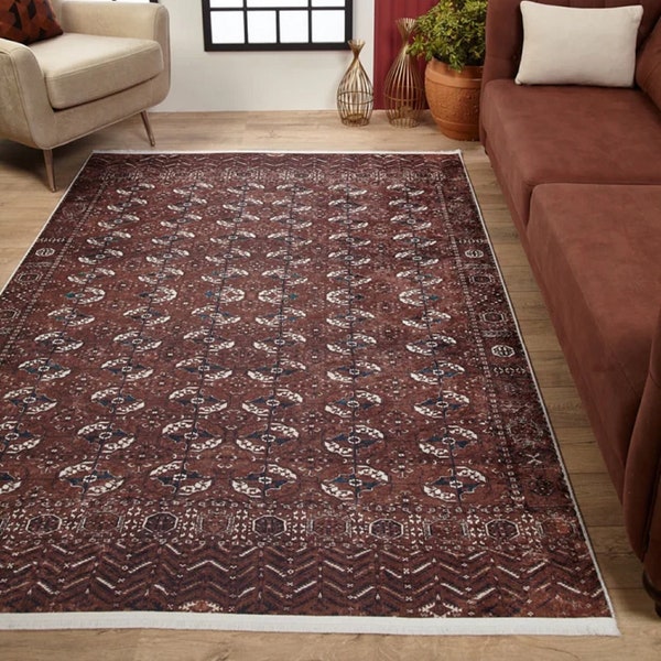 Brown Rug - Etsy