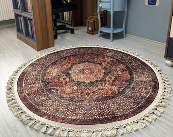 Earth Tones Rug, Circle Rug, Round Rug Vintage, Circle Rug 8x8, Round Rug 8 Feet, Circle Rug 5x5, Round Rug 5, Circle Rug Big, Round Rug 7x7