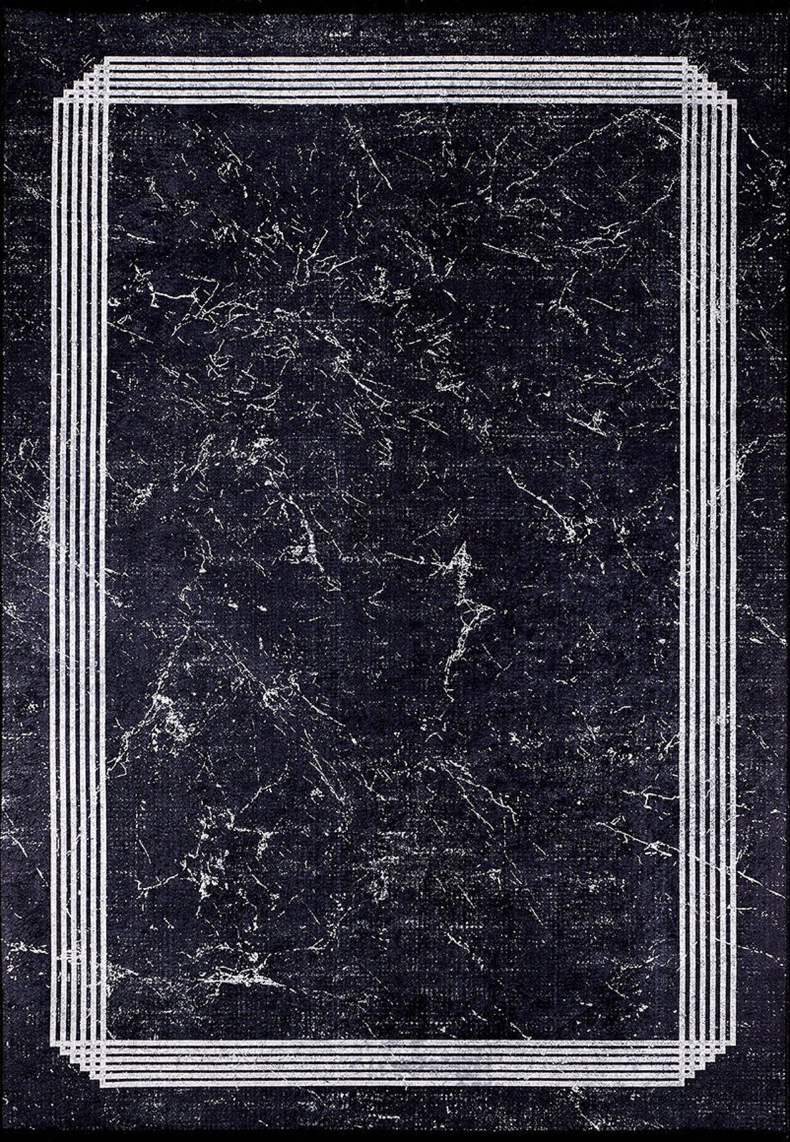 Round Rug Black Round Rug for Bedroom Round Rug 5 Round Rug Etsy