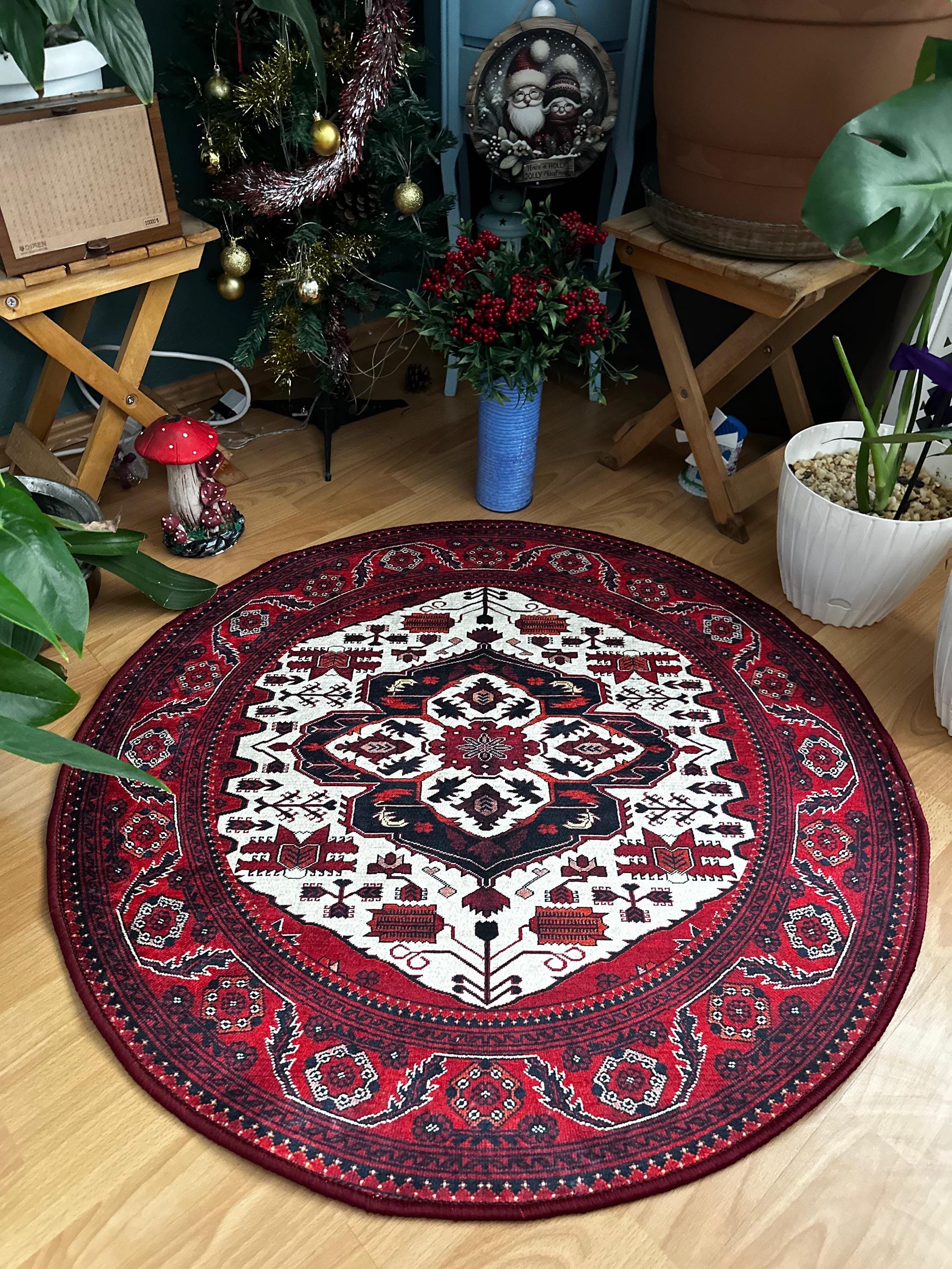 84×115 \"A foggy day” ViNTAGE TURKiSH RUG Vintage Turkish Rug in Light Green with Beige Floral Medallion
