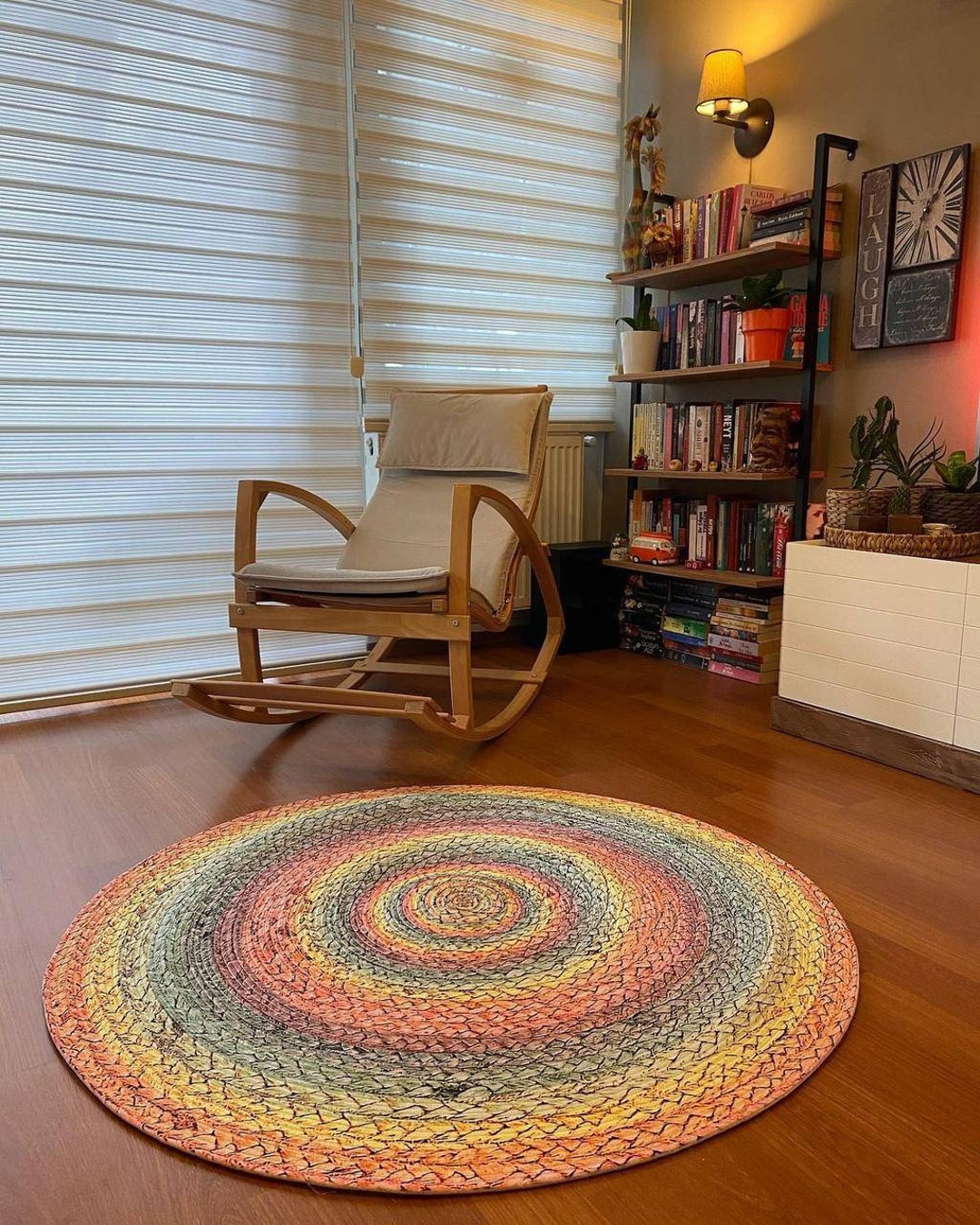 Round Rug Vintage, Circle Rug, Circle Rug 8x8, Circle Rug 8x8, Round ...