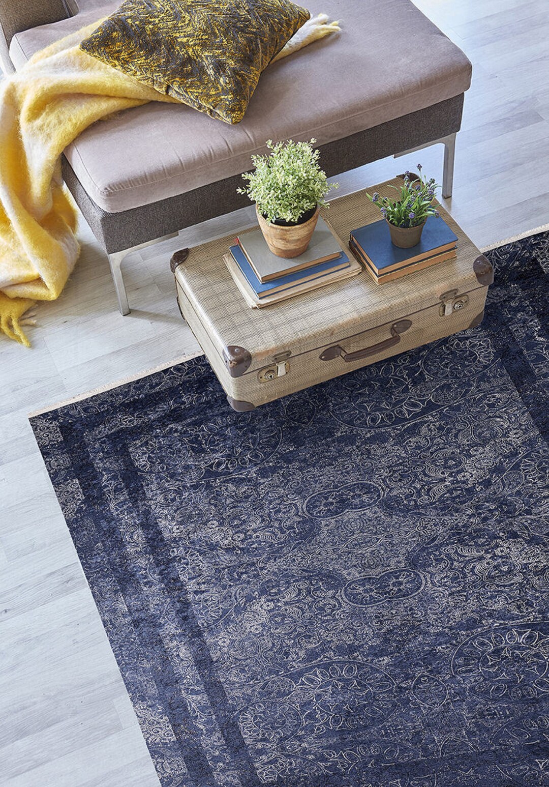 Navy Blue Rug Blue Rugs for Living Room Blue Rug 8x10 Blue Etsy