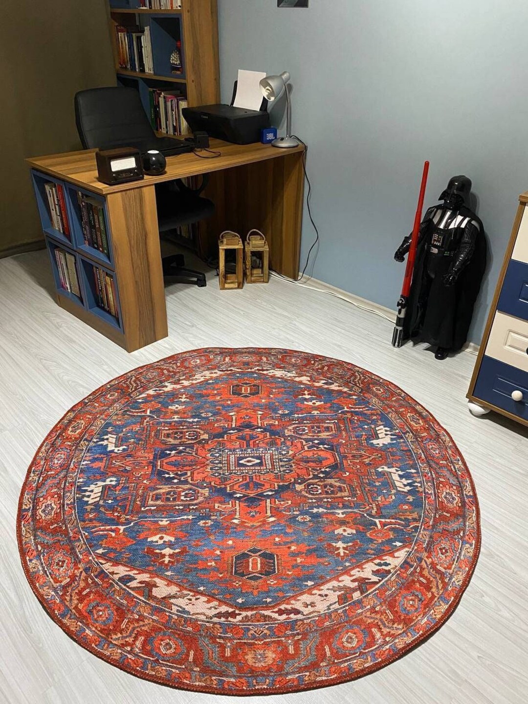 Circle Rug Red, Round Rug Vintage, Circle Rug, Circle Rug 5x5, Round Rug 5, Circle Rug Big