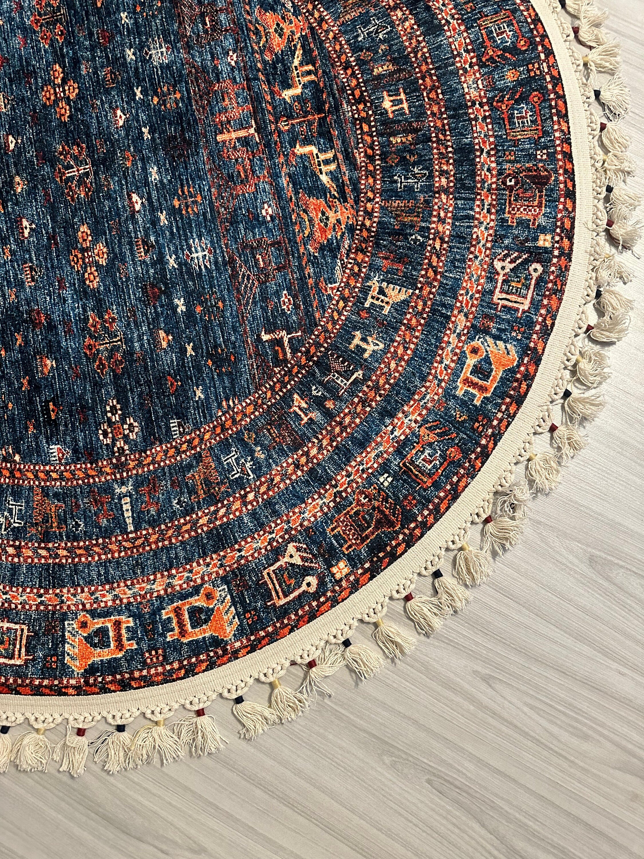 ヴィンテージ アフガン ラグ：Heriz Design、オリエンタル