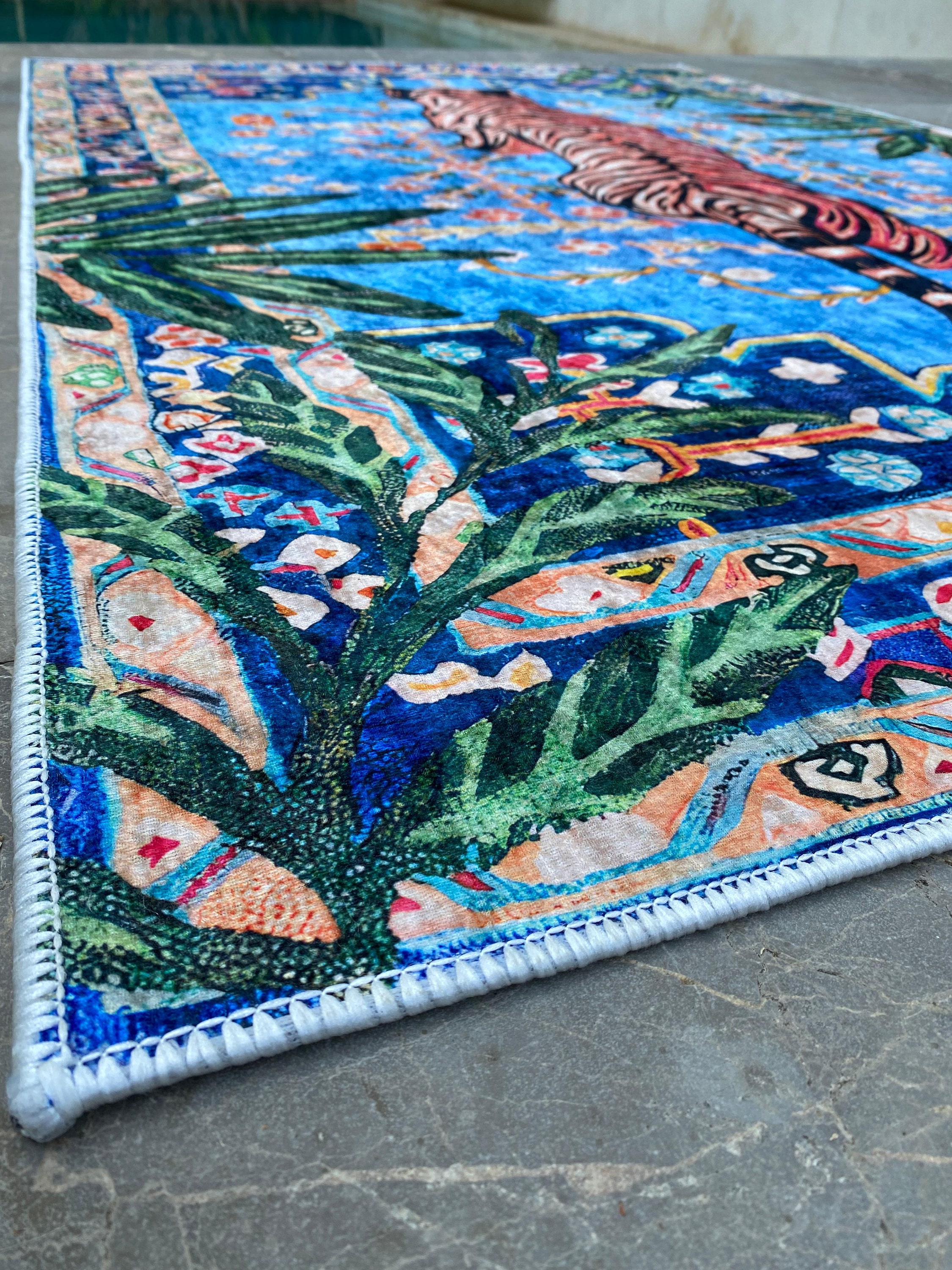 Tiger Rug, Tiger Rug Tibetan, Tiger Rug Blue, Tiger Rug Vintage, Tiger Rug for Living Room, Tiger Pattern Rug, Modern Look Tiger Area Rug - Etsy Tiger Rug, Tiger Rug Tibetan, Tiger Rug Blue, Tiger Rug Vintage, Tiger Rug for Living Room, Tiger Pattern Rug, Modern Look Tiger Area Rug - Etsy