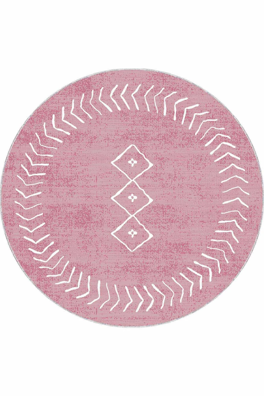 Round Rug Pink, Circle Rug Pink, Pink Rug for Nursery, Pink Rug for ...