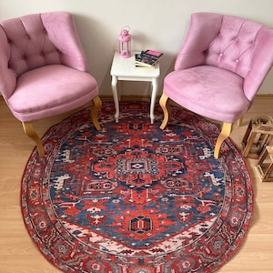 Round Turkish Rug - Etsy Round Turkish Rug - Etsy
