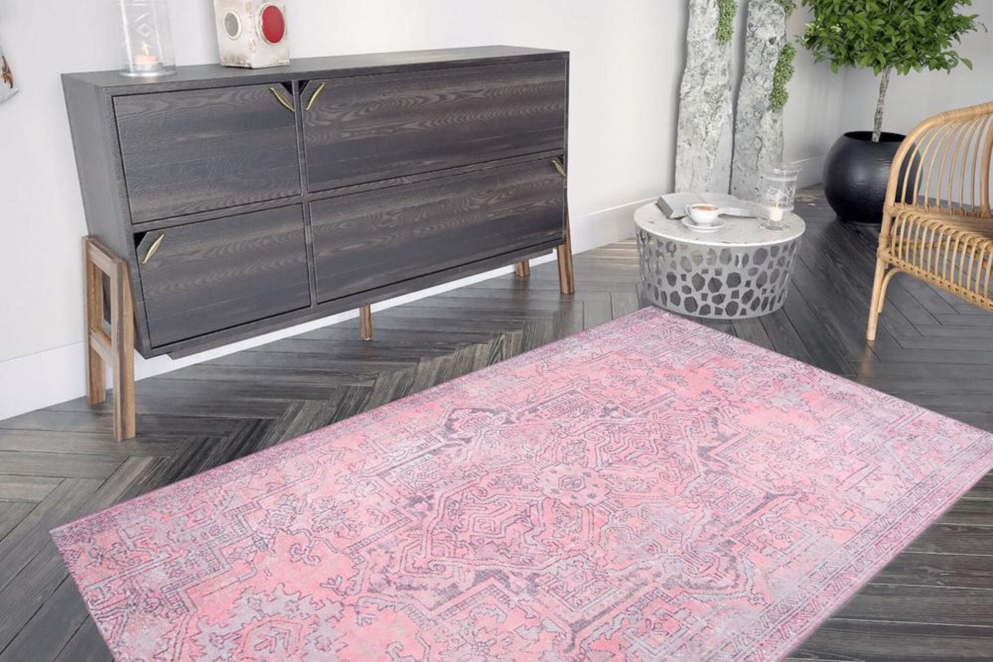 Overdyed Pink Rug Vintage Rug Rug 8x10 Pink Vintage Rug Etsy