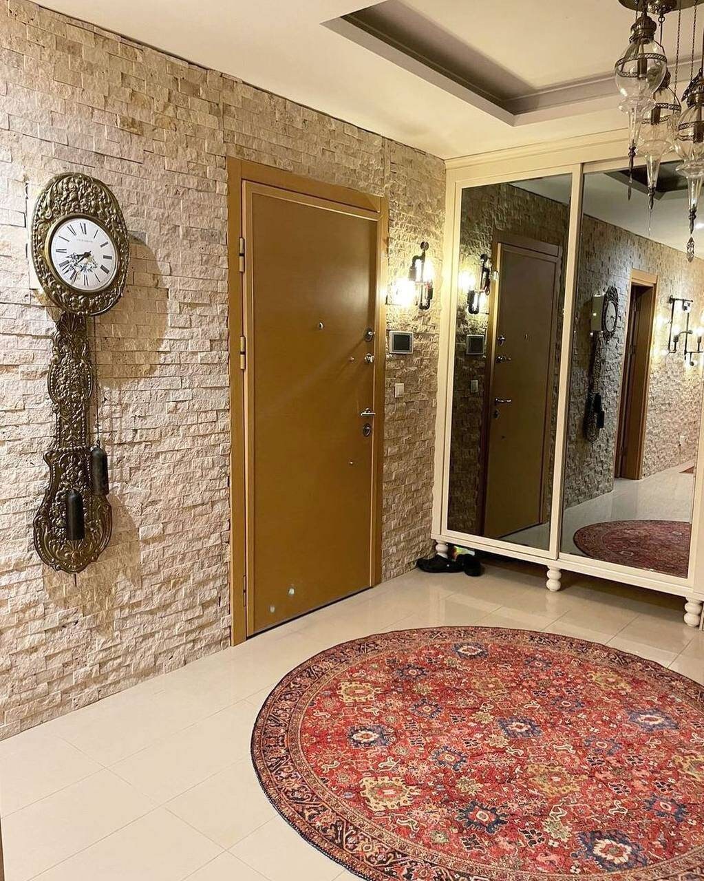 Round Rug Vintage Round Rug 8 Feet Round Rug 5 Circle Rug Etsy