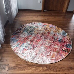 Circle Rug Funky Circle Rug Bedroom Circle Rug Aesthetic - Etsy