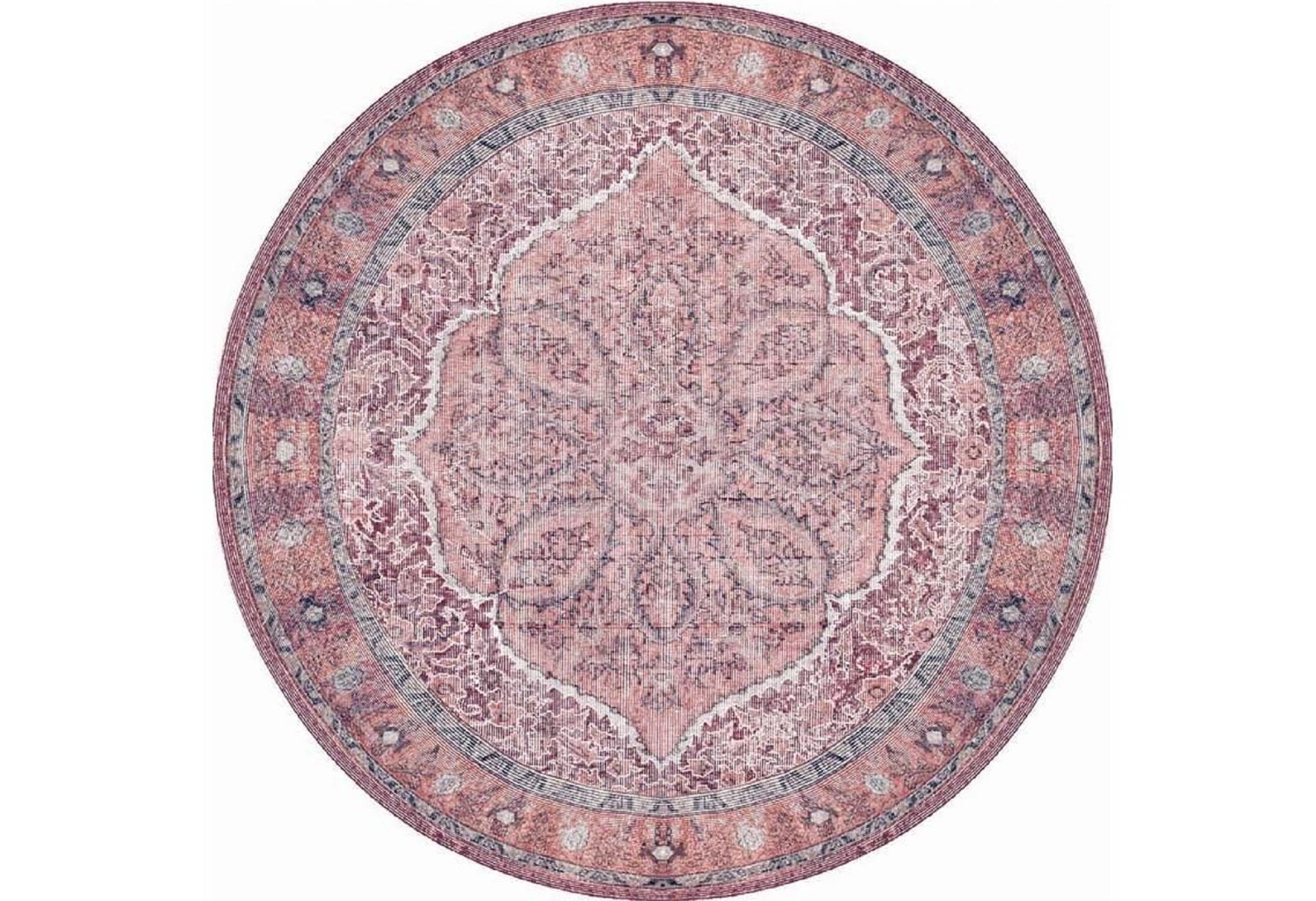Round Rug Burgundy Round Rug Circle Rug Circle Rug Overdye Etsy