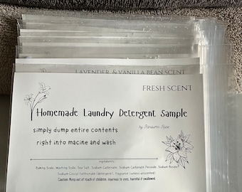 homemade laundry detergent sample