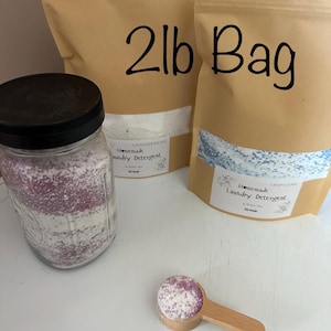 Homemade Laundry Powder 2 lb bag, Gentle on Skin and Environment. Laundry Booster. Laundry Powder for Fresh Clean Clothes - Eco-Friendly