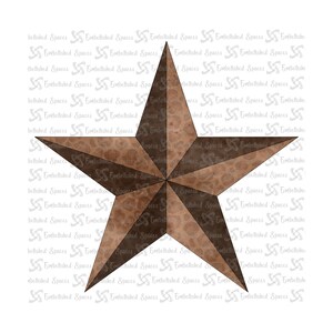Rusted Cheetah 3D Star Digital Art PNG Downloadable Sublimation Design