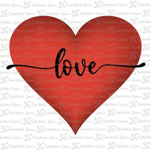 Love Heart Valentine&#39;s Day Digital Art PNG Downloadable Sublimation Design Pillow Cover Home Decor Mug Tumbler