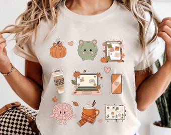 Mental Health Awareness Comfort Colors T-shirt 1717, uniseks T-shirt herfst Thanksgiving, gezellig shirt voor maatschappelijk werk