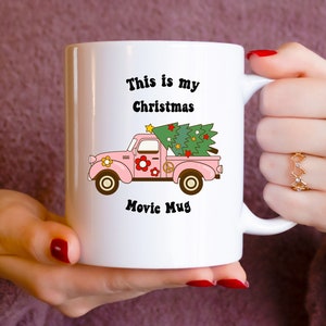 Vintage My Christmas Movie Mug, Christmas Movie lover, Christmas Movies Mug, Christmas Movie Watching Mug, Christmas Gifts Retro Holiday Mug