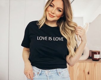 Love is Love Pride Shirt, Pride Equality Gift, Pride Parade Tee, LGBTQ Support Shirt, Gay Pride Shirt, Womens Love is Love Tee, LGBTQ Shirt