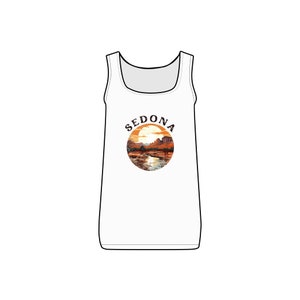 Distressed Sedona Damen Micro Ribbed Tank