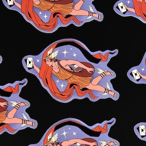 Sticker Happy Mail Hermes - stickers vinyles mythologie grecque, sticker dieu grec