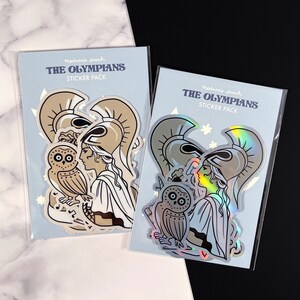 The Olympians Vol. 1 (12 pezzi) - confezione di adesivi fustellati raffiguranti divinità greche