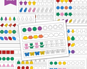 Pattern Worksheets | Repeat the Pattern Worksheets Pack | Preschool & Kindergarten Printable Learning Activities | Early Math and Logic PDF