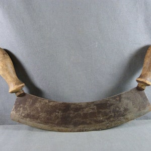 Antique French Herb Chopper, Mincer, Mezzaluna