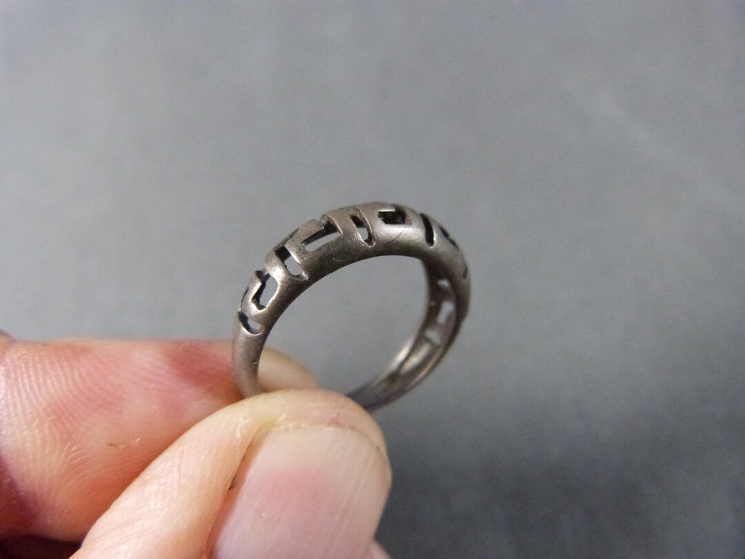 Vintage Sterling Silver Ring, .950 Hallmark, Size 55 - Etsy