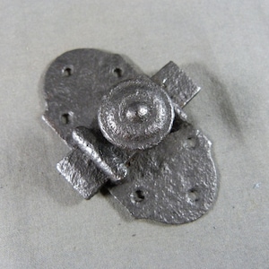 French Vintage wrought iron Door Latch Lock Bolt Country Rustic farmhouse decor