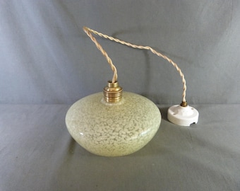 Lampenschirm Globe Pendelleuchte aus Clichy-Glas, mit Befestigungsmaterial Ø 19 cm