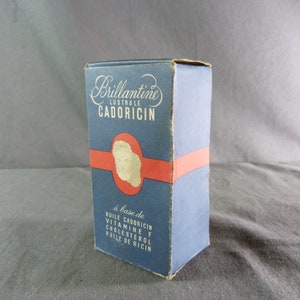 Oude metalen reclamedoos, Brillantine lustrale CADORICIN, Doos vol verkocht! ZELDZAAM