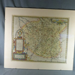 Abraham ORTELIUS Burgundiae Inferioris Quae Ducatus Nomine Censetur Des. 1584, Carte de la Bourgogne